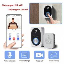 Smart APP Video Doorbell, 480P High-Definition Pixel, Intelligent App Monitoring Supports Video Calls, Voice Conversion, Automatic Capture, Free Cloud Storage, Mobile Push Notifications, And Can Be Shared By Multiple Apps For Video Monitoring And Installation - 白色 - 查看 3