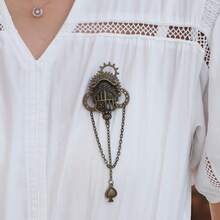 Gothic Steampunk Gear Wing Brooch, Unique Brooch For Women, Halloween Cosplay00 Jewelry Costume Accessories Bag Charms Office Accessories Christmas Gift