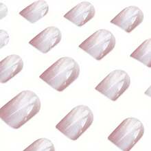 24-Piece Bestselling Sparkly Aurora Cat Eye Press-On Nails - Sweet IG-Inspired, Perfect For All Social