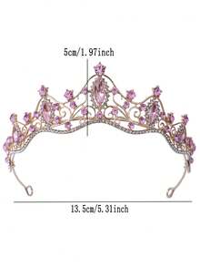1 Stück Strass Braut Hochzeitskrone, Prinzessinnenkrone