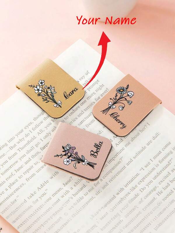 1 peça de clipe de marcador de livro personalizado, marcador de nome com flor de nascimento, marcador de livro personalizado com flor de nascimento, marcador magnético personalizado, presente de aniversário para amantes de livros, acessório de livro, material escolar, volta às aulas, multifuncional, ornamental, reutilizável, moderno, colorido, fofo, vintage, desenho animado, kawaii, personalizado, exclusivo, personalizado, trabalhadores, clientes, estudantes, para negócios/trabalho/escritório, para escola