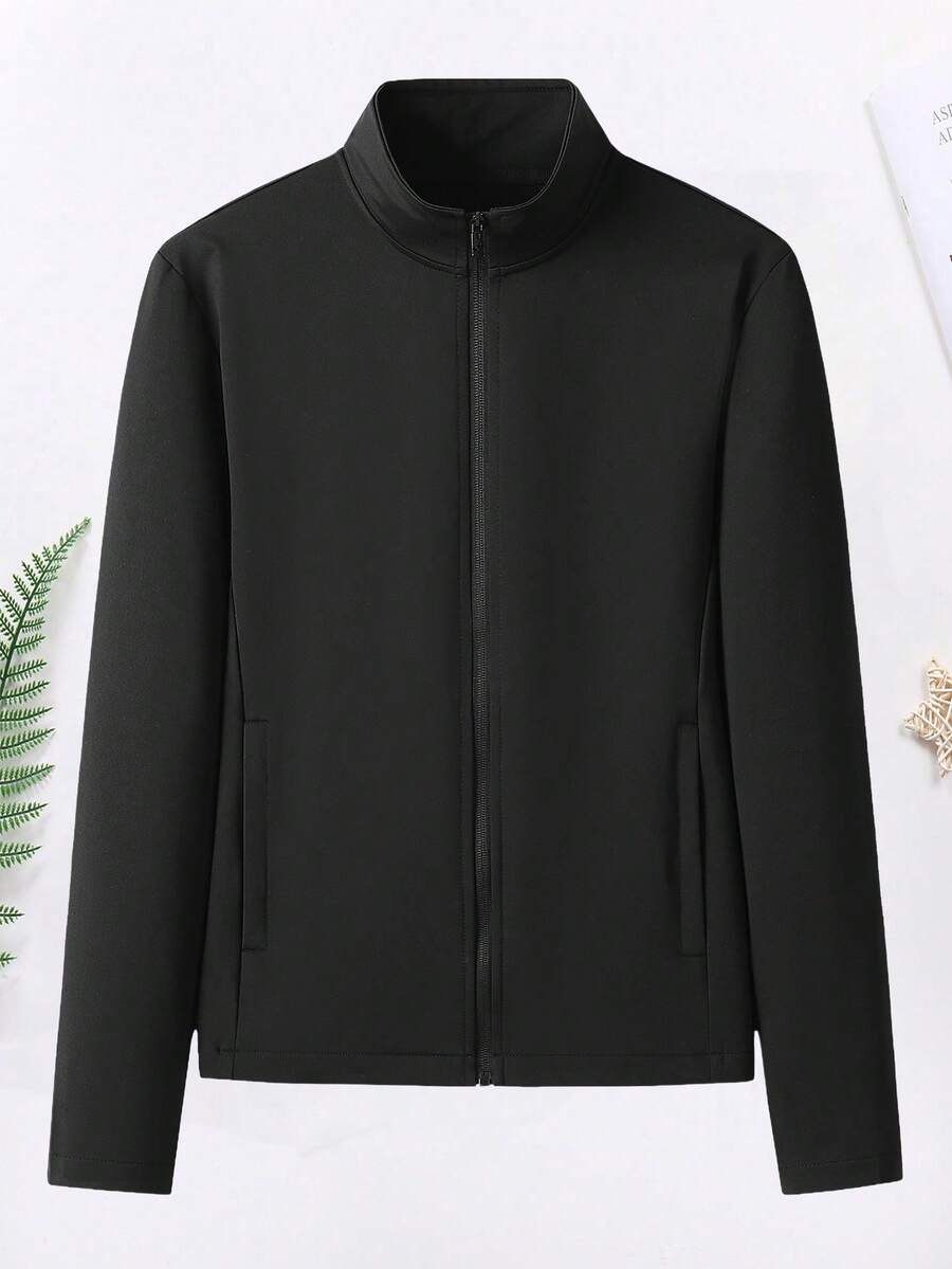 Women's Zip-Up Jacket - Fall New Style Sporty Slim-Fit Coat With Stand Collar & Waist Tie Casual Sweatshirt