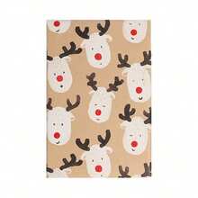 1pc 300x43cm Christmas Gift Wrapping Paper With Reindeer, Santa Claus, Christmas Tree Patterns, Gift Packaging Decoration Paper, Christmas Wrapping Paper, DIY Gift Decoration, Handmade Packaging Paper, Easy To Protect Items, Gift Box Filling, Party Decoration - Christmas Style Design, Durable Packaging, Holiday Packaging, Holiday Decoration