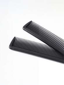 5件套女士黑色美发化妆刷套装，包括尖尾梳、造型梳、小梳、编发工具和化妆工具，美发套装，发饰 - 黑色 - 查看 5