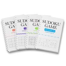 数独谜题书 - 具有挑战性的数学思维训练，以提高逻辑和推理能力，用于智力刺激的综合数学练习册，高级问题解决练习，成人活动书，数学练习，数学玩具，数独，书籍，拼图书，儿童拼图书，互动书，儿童拼图 - 白色 - 查看 4