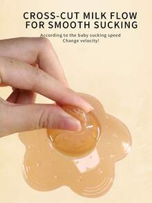 1 件婴儿哺乳乳头保护罩，防止咬伤，100% 液体硅胶乳头保护器，呵护妈妈 - 彩色 - 查看 4