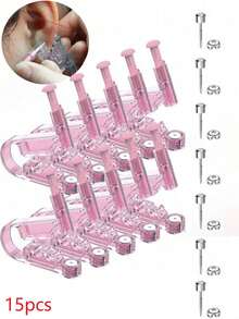 20/10/5PCS Disposable Ear Piercing Gun Kit Asepsis Healthy Easily Use Nose Lip Earring Piercer Tool Machine Set Ear Studs Body Jewelry Accessories