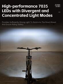 WEST BIKING Smart Bike Lights - Automatic Sensing Night Riding Bike Headlights | 400 Lumens Ultra Bright USB Rechargeable Headlights | Weather-Proof Mountain Bike Lights