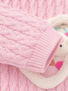 Balabala 女婴冬季套头毛衣，柔软针织上衣，可爱舒适风格