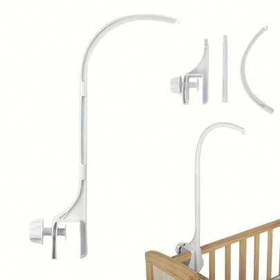 1 st klassisk plastsängklocka, universalfäste för spjälsängsklocka, enkel att installera, lämplig för sängdekoration, displayfäste | Enkel att installera | Enkel att montera