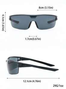 1 Pair Women's European & American Style Sports Cycling Glasses, Suitable For Outdoor Cycling, Running, Hiking, Commuting - Multicolor - View 5