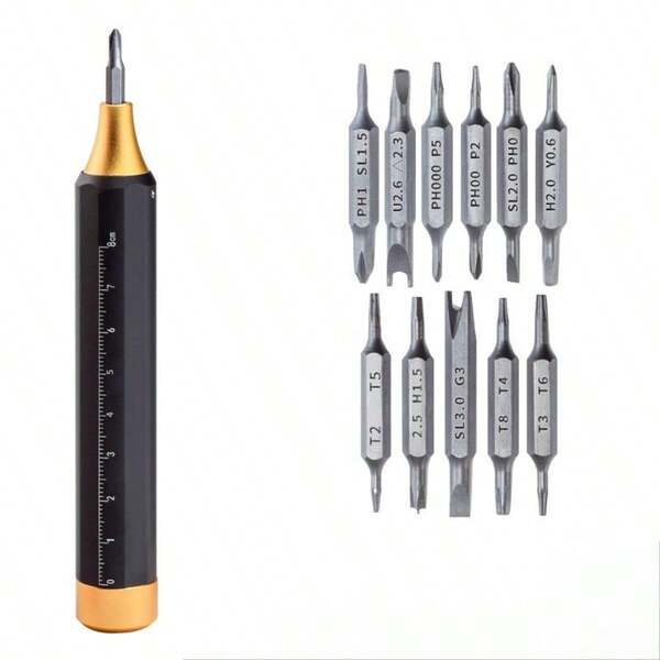 22-in-1 Präzisions-Magnetstift-Schraubendreher | Mini Multifunktions-Reparatur-Werkzeugsatz für Uhren, Brillen, Handy, Kameras, PCs | Taschenschraubendreher-Set als Weihnachtsgeschenk