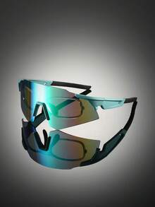 1 Pc Men's New Classic Style Glasses With Frameless Coated Lens Design Fashion Glasses Multi-Color Lenses Simple Style Decorative Glasses