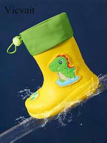 بوت المطر للأطفال موديل 2024 الجديد، بوت مطر للأولاد الصغار، بوت مطر للبنات مقاومة للماء من الجلد الصناعي، بوت مياه للأولاد متوسطة الارتفاع