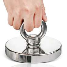 1 szt. | Siła naciągu 5-52 kg (≈11-115 funtów), magnes neodymowy z pierwiastkami ziem rzadkich serii D16-D42 do łowienia ryb i montażu na ścianie, wytrzymały okrągły magnes z oczkiem do podnoszenia/otworami centralnymi i wkrętami (łatwy do zawieszenia/montażu), średnica 16/20/25/32/36/42 mm, do wydobycia przedmiotów z jeziora/plaży/trawnika/rzeki/stawu i organizacji domu (przechowywanie na ścianie)