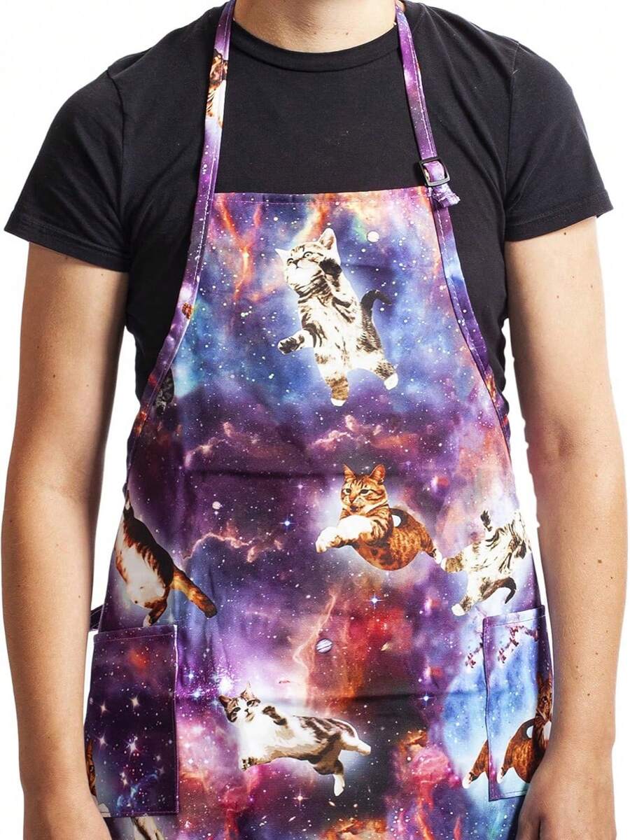 Delantal ajustable con bolsillos Funny Guy Mugs - Delantal de taco - Ver 1