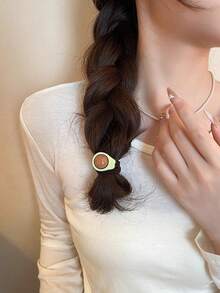 6pcs Simulated Fruit Elastic Headband, Hair Accessories Suitable For Daily Wear And Party Decoration ,Ponytail Holders ,Hair Elastics ,Hair Rubber Bands ,Scrunchies ,Hair Rope ,Elastic Hair Tie