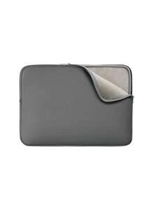 1pc Polyester Padded Solid Color Large Capacity Fully Enclosed Tablet Sleeve, Suitable For 11/13/14/15.6 Inch Tablets, Lightweight Zipper Design - Multicolor - View 14
