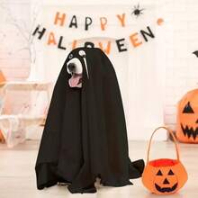 1pc Halloween Pet Dog Dress Up Ghost Cosplay Sheet COSPLAY Pet Accessories Halloween Halloween Costumes - White - View 10
