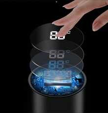 Termo Digital Inteligente 500ml Con Pantalla Led De Temperatura - Blanco - Ver 5