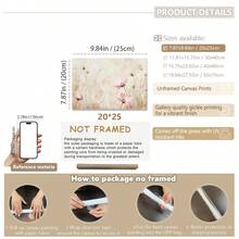 1pc Framed Canvas Wall Art, Pink Nursery Gallery Wall Set, Baby Girl Room Decor, Vintage Children's Room Decoration, Girl Gallery Art, Antique Nursery Wall Decor