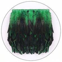 Festival Carnival Party Dance Feather Skirt Bar Jazz Multi-Color Irregular Dance Skirt Gothic Style Halloween Feather Mini Skirt, Elastic - Waist Feather Skirts In Teal, Black, Red And Blue For Halloween Costume, Party, Dance