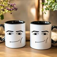 1 pieza, taza de vajilla de 11 onzas (taza de cerámica, taza, taza de café, taza de té, taza de matcha, taza de leche). Disponible en una variedad de colores que incluyen blanco, negro, rosa, amarillo, azul, naranja, rojo, verde y colores sensibles al calor. Es una taza reutilizable y de uso múltiple que se puede lavar a máquina, es duradera y se puede usar en el microondas. Se puede usar para contener leche, café, té y otras bebidas.