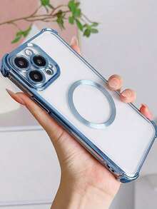 透明保护壳，兼容 17/6/7/8/X/XS/XR/11/12/13/14/15/16/16e，兼容 Galaxy S22/23/24/25/S24 FE/S25 EDGE，A04/05/06/A07/A17/A14/A15/A16/A24/A25/A34，兼容 Redmi Note 9/10/11/12/13，兼容 Redmi 9/10/12/13C/14C/A5/A3，兼容 OPPO，兼容 MOTO，兼容 Honor X，HW，兼容 Realme C53 C55 Reno7 13 F Reno 13 Pro 13F，磁吸式软透明手机壳保护套封面，国际版，非国内版 - 藍色 - 查看 4