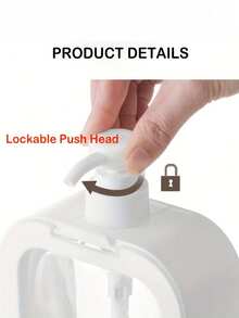 1 bình đựng xà phòng lỏng 300ml có thể tái sử dụng, chai có thể tháo rời và tái sử dụng, bình bơm xà phòng nhà tắm dung tích lớn, dễ đổ đầy, bình đựng xà phòng trong suốt, chai đựng sữa dưỡng thể để bàn, bình đựng nước rửa tay nhà tắm có thể tái sử dụng, hộp rỗng di động, thích hợp đựng dầu gội, dầu xả, sữa tắm, xà phòng rửa tay, đồ dùng học tập. - Nhiều màu - Xem 6