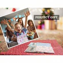 Delantal para niños – Dos bolsillos – chef, cocina, jardín, artista, pintura, limpieza, horneado, cerámica – regalo para niños y niñas - Copas - Ver 3