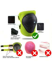 Kids Protective Gear Set Knee Pads For Kids 3-14 Years Toddler Knee And Elbow Pads With Wrist Guards 3 In 1 For Skating Cycling Bike Scooter