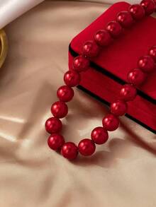 1 pezzo Collana con catena di perle, elegante e sofisticato stile francese