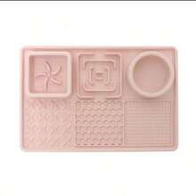 1pc Silicone Pet Lick Mat Slow Feeder Mat With Suction Cup, Multifunctional Pet Food Mat For Anxiety Relief And Boredom, Feeding Tray