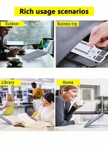 Acest suport ergonomic portabil pentru laptop este fabricat din material plastic, cu 10 unghiuri reglabile pentru a oferi suport flexibil, potrivit pentru laptopuri, tablete, telefoane și alte dispozitive de 12-18 inch. Ajută la îmbunătățirea posturii și la prevenirea oboselii gâtului. Designul pliabil îl face convenabil de transportat și depozitat, potrivit pentru birou, studiu, dormitor, cămin, cafenea, călătorii și alte scenarii. Este un accesoriu ideal pentru studenți, lucrători de birou și divertisment acasă.