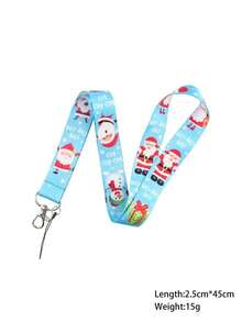 1Pc Cute Cartoon Christmas Series Of Santa Claus, Gifts, Sleigh, Gift Pattern Elements Hanger Strings, Suitable For Mobile Phone Strings, Card Covers, Work Certificates, Identification Cards, Access Cards, Transportation Cards, Keychains, Camera Hangers, Offices, Schools, Families, Homes, Suitable For Giving As Gifts To Friends, Family Members, Colleagues, Children, Parents, Couples, Festival Gifts, Birthday Gifts, Christmas Gifts