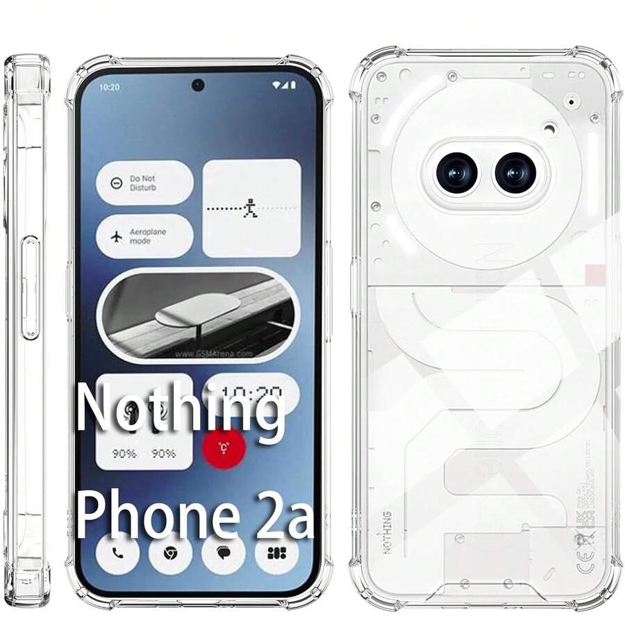 透明防震手机壳，兼容Nothing Phone (3a) Pro系列和10/10Pro/10Pro XL系列透明手机壳。手机壳、手机保护套、手机壳套、手机套、防震手机壳、极简手机壳