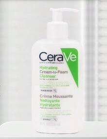 CeraVe 氨基酸泡沫洁面乳 - 保湿平衡泡沫洁面乳，补水洁面乳，日常洁面乳，无香型洁面乳，卸妆泡沫洁面乳，适合所有肤质，236毫升/7.9盎司，旅行装30毫升/1盎司 - 白色 - 查看 8