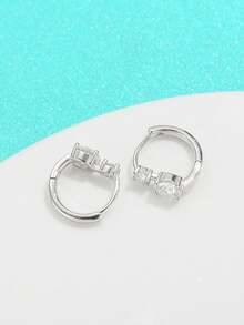 KAHOOT 925 Sterling Silver Moissanite Diamond Earrings For Women, High-End Design, Fresh, Niche, Light Luxury, Beautiful Personalized, Versatile, Lively, Elegant, Retro, Simple And Classic, Suitable For Boyfriends, Girlfriends, Mothers, Grandmothers, Grandmothers, Best Friends, Birthdays, Christmas, Valentine's Day, Anniversary, New Year's Gift, Daily Wear, Dating, Vacation, Travel, Party