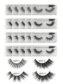 MAANGE Bộ 20/40 cặp mi giả tự nhiên đan chéo, mềm mại, thích hợp sử dụng hàng ngày, kiểu hoạt hình, đồ dùng cần thiết khi đi du lịch, 20 cặp mi giả + 20 cọ chải mi (tùy chọn), bộ quà tặng mi giả Giáng sinh, quà tặng hẹn hò, quà tặng cho phụ nữ, bạn gái, vợ, mẹ, sinh nhật, tiệc tùng, đóng gói hộp quà. - màu đen - Xem 11