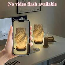 Adjustable Lighting Modern Desk Lamp With Wooden Base, USB Powered, Button Control, Suitable For Bedroom, Living Room, Dorm Decor And Lighting - Modern Table Lamp | Modern Desk Lamp | Wooden Base Lamp