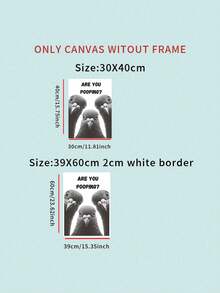 1 pieza de póster de lienzo impreso con diseño divertido de paloma para baño, decoración de pared humorística, para usar en sala de estar, dormitorio, oficina, baño, decoración del hogar, con o sin marco, decoración navideña