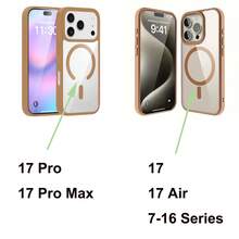 Transparent Magnetic Protective Phone Case, Shock-Proof Cover, Suitable For Samsung S25 Ultra, S24 Ultra, S23 FE, S22+ - Desert Gold - View 9