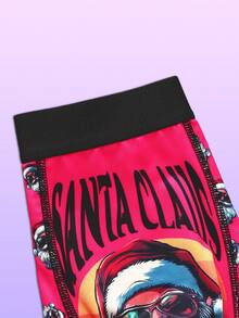 Cadouri de Crăciun cool de lenjerie intimă cu Moș Crăciun, chiloți bărbătești pentru iubitul sau membrii familiei. Acesta este un cadou de bun venit de Crăciun. Este o pereche de chiloți lungi bărbătești care pot fi purtați afară. Atât adulților, cât și copiilor le plac o pereche de lenjerie intimă.