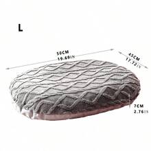 1pc Gray/Brown Dirt-Resistant & Durable Pet Bed, Removable & Washable, Suitable For Small/Medium/Large Dogs & Cats, Warm & Comfortable Sleeping Mat, Pet Supplies
