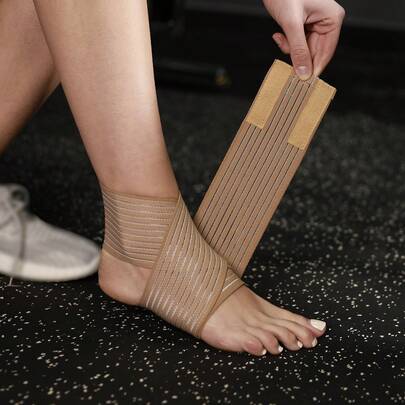 VBOSI 1 Miếng Băng quấn hỗ trợ mắt cá chân có thể điều chỉnh kích thước cho nam nữ chơi thể thao gia đình