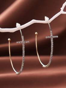 1 Pair Halloween Creative Personalized Dark Style Transparent Resin Heart Earrings, Suitable For Women's Party, Club Wear. Note: Dyed Colors May Have Slight Variations.