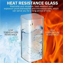 6/4pcs 16.9/12.8oz Square Crystal Glass Drinking Glasses Set, Clear Stemmed Beverage Cups For Iced Coffee, Multi-Purpose Barware For Home Kitchen, Party Use, Restaurant-Grade Entertaining Essentials, Best For Christmas, Perfect For Thanksgiving