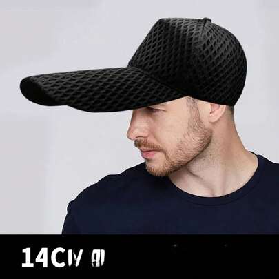 Sombrero de protección de ala larga para hombres, gorra de béisbol de verano para mujeres, sombrero de sol de ala, protector, gorra de malla completa transpirable tipo duckbill