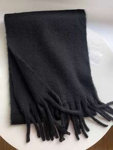 Street 1pc Women's Christmas Rainbow Plaid Scarves, Autumn And Winter College Style Warm Scarf, Suitable Valentine's Day For Daily Life, Work, Shopping, Cold Insulation And Warmth