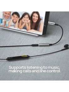 PHILIPS SWR1504H/93 Typec轉3.5mm音訊轉接頭 USB-C耳機轉圓孔 適用小米 華為 apple 手機平板音訊轉換器 太空灰 - 太空灰 - 查看 2